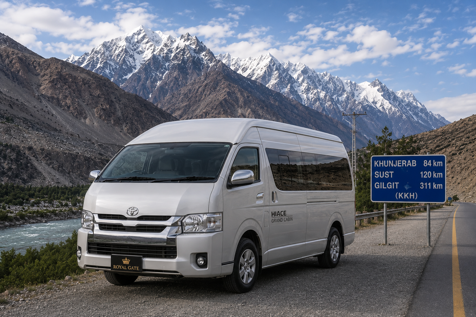 Toyota Hiace Grand Cabin - Luxury Car Rental Pakistan